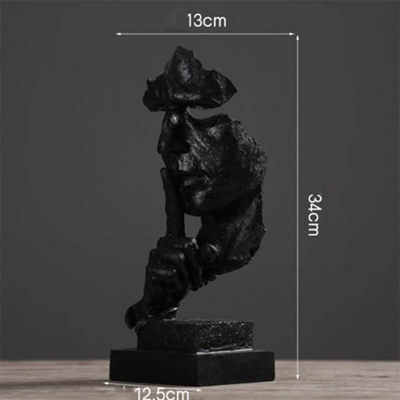 Silence Is Gold Miniatyr Skulptur | Skanto