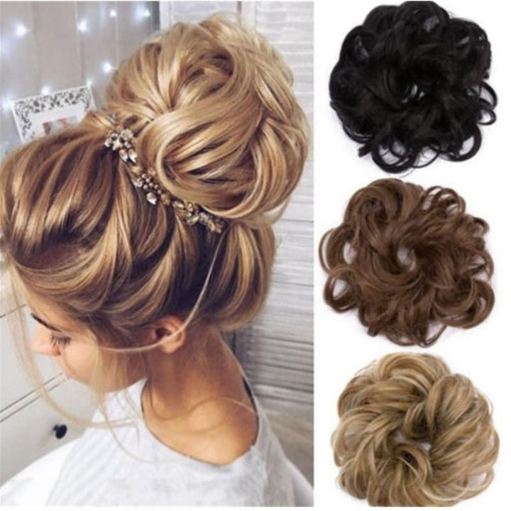 Messy Bun Fake Hair Scrunchie | Skanto