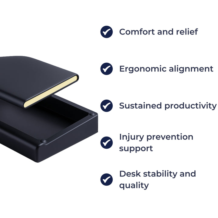 Ergonomisk pute støtte – Sklisikker matte med oppbevaringsboks – Kontorproduktivitet og komfort Skanto