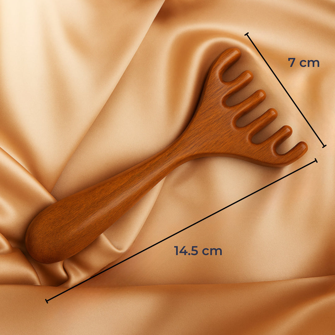 Anti-statisk Meridian Design – Mild hodebunns stimulering – Avslapning & Hårpleie Skanto