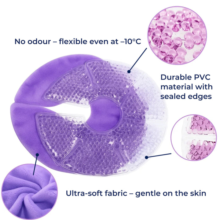 Engorgement Relief – Hot & Cold Contoured Gel Design – Comfort & Pain Relief for Nursing Mums Skanto