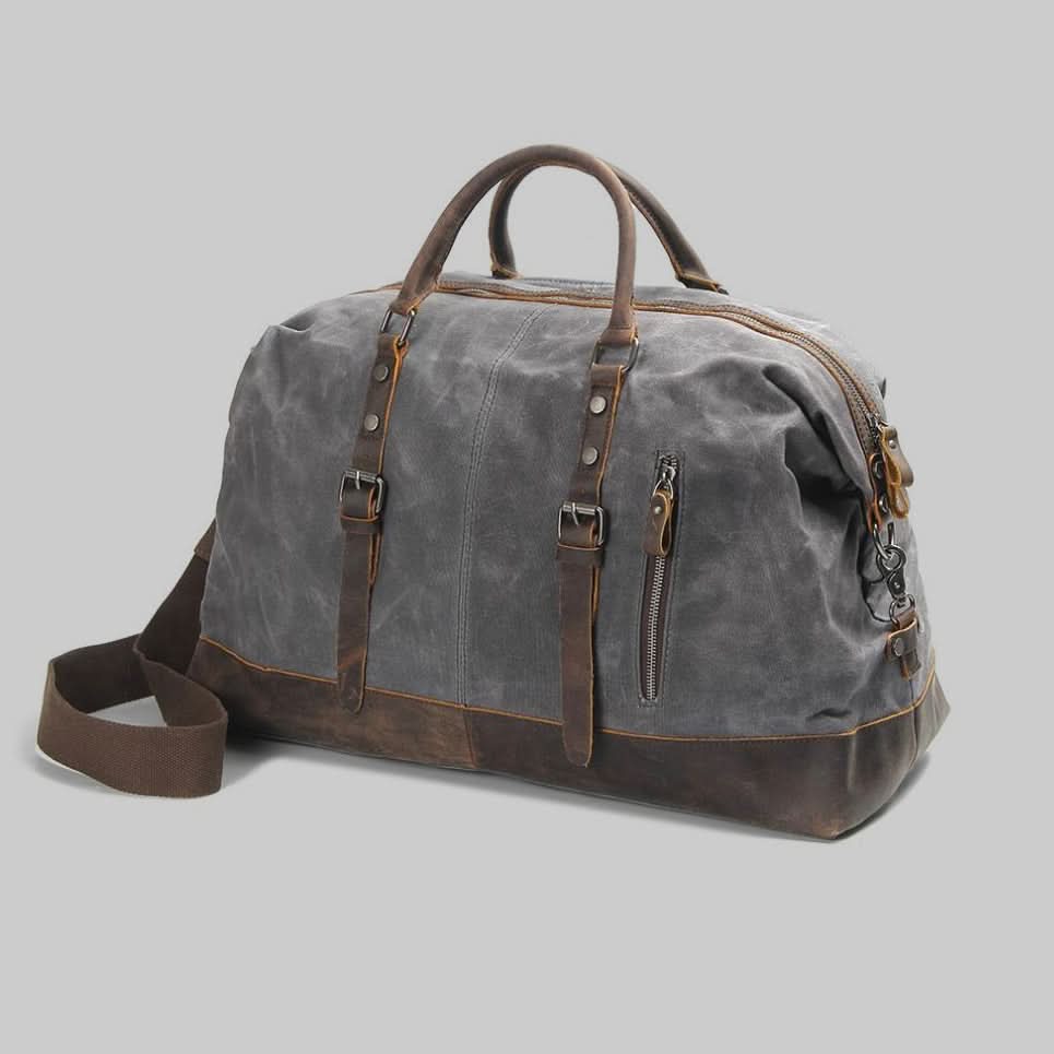 Skanto | Valour Canvas & Leather Reise Duffle Bag – 35L