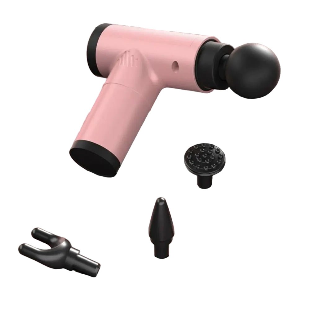 Norvo | PulsePro Mini – Kompakt Fascia Gun med 6 hastighetsnivåer og 4 massasjehoder