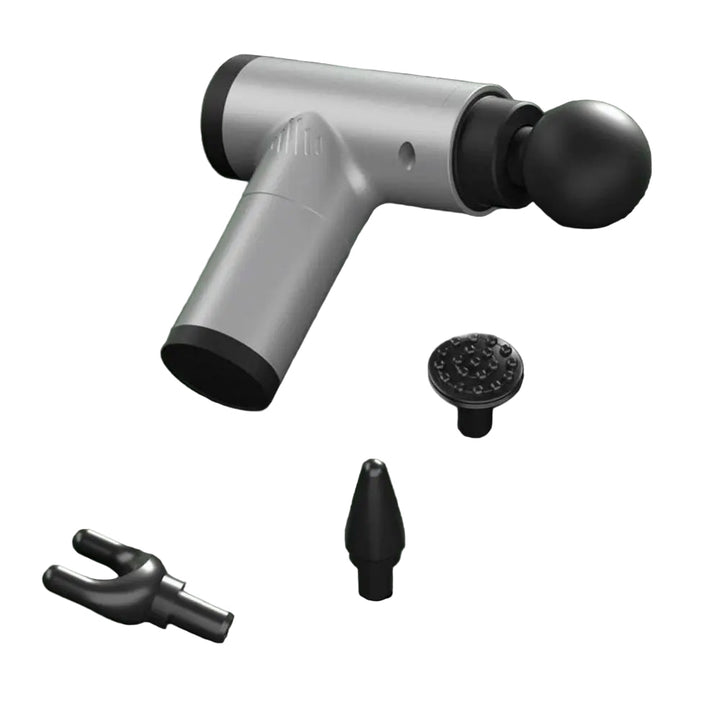 Skanto | PulsePro Mini – Kompakt Fascia Gun med 6 hastighetsnivåer og 4 massasjehoder