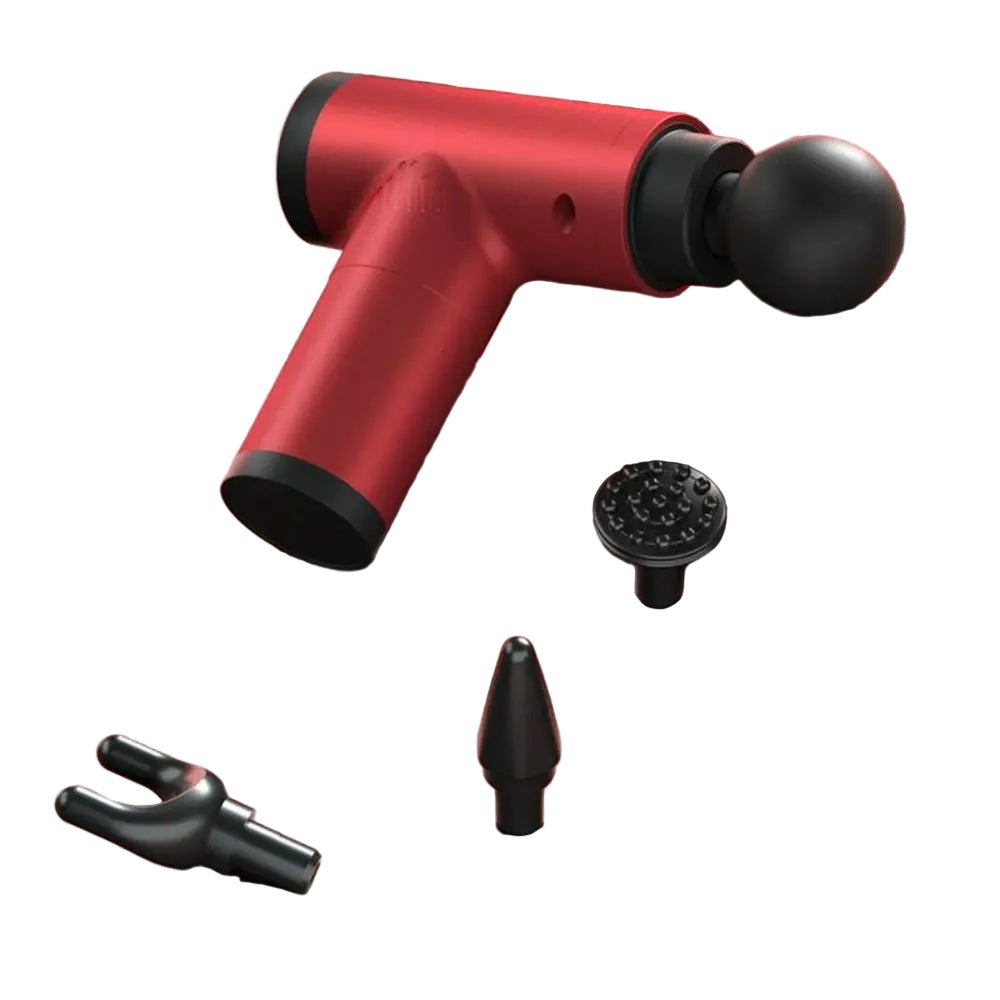 Norvo | PulsePro Mini – Kompakt Fascia Gun med 6 hastighetsnivåer og 4 massasjehoder