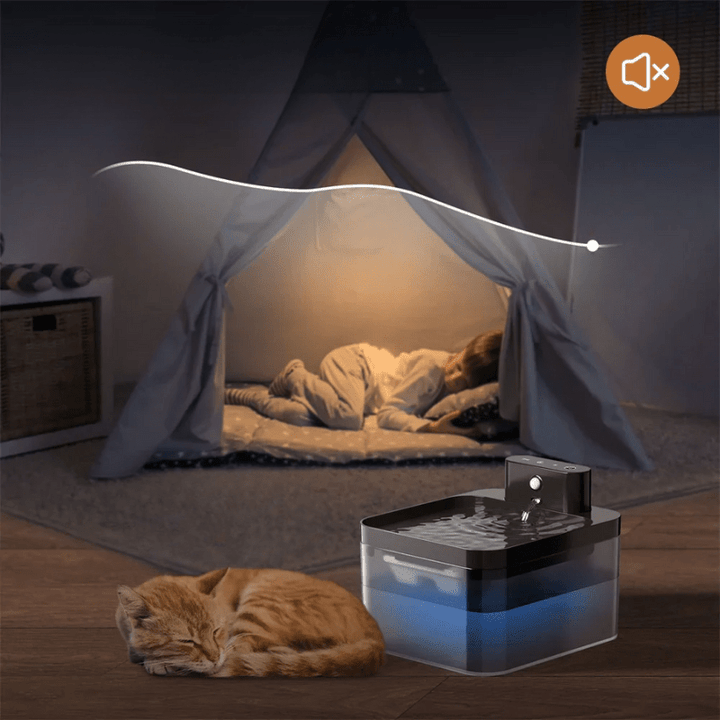 Skanto | PUREFLOW Fontene – Smart katt vannfontene med bevegelsessensor og filtrering