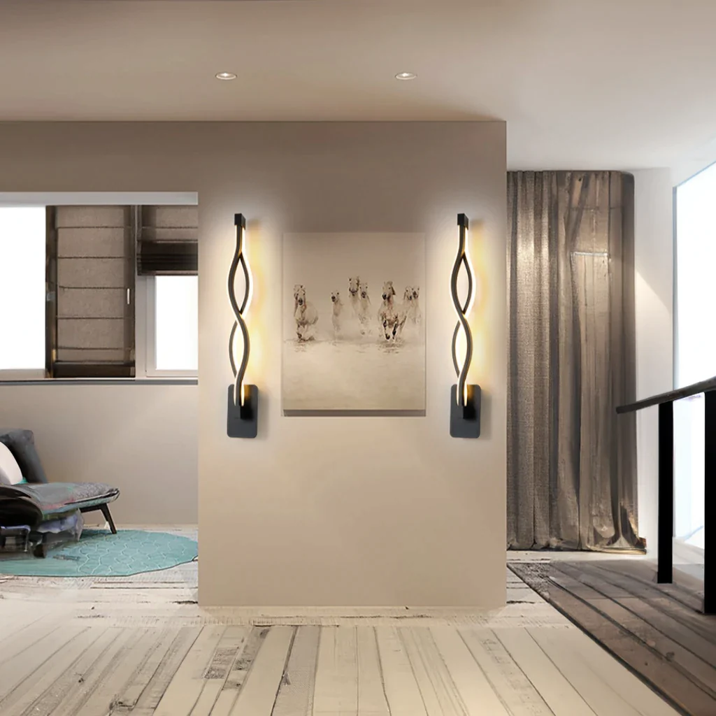 ÉclatHarmonieux – Elegant Vegglampe for en Avslappende Atmosfære Skanto