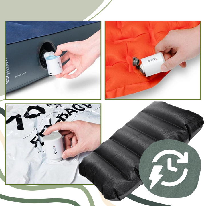 Liten Pumpe for Rask Oppblåsing/Tømming