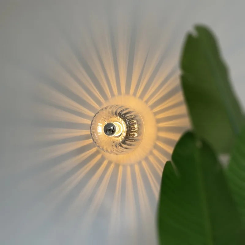 Skandinavisk Bauhaus Vegglampe laget av Glass, Moderne LED Vegglampe for Gang & Stue | Skanto