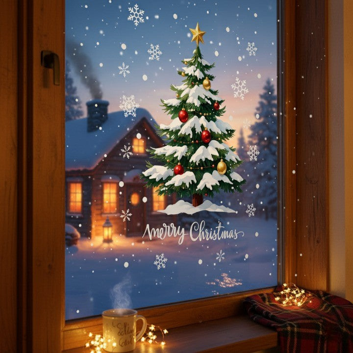 Skanto | Merry Glow 3D Juletre Klistremerke