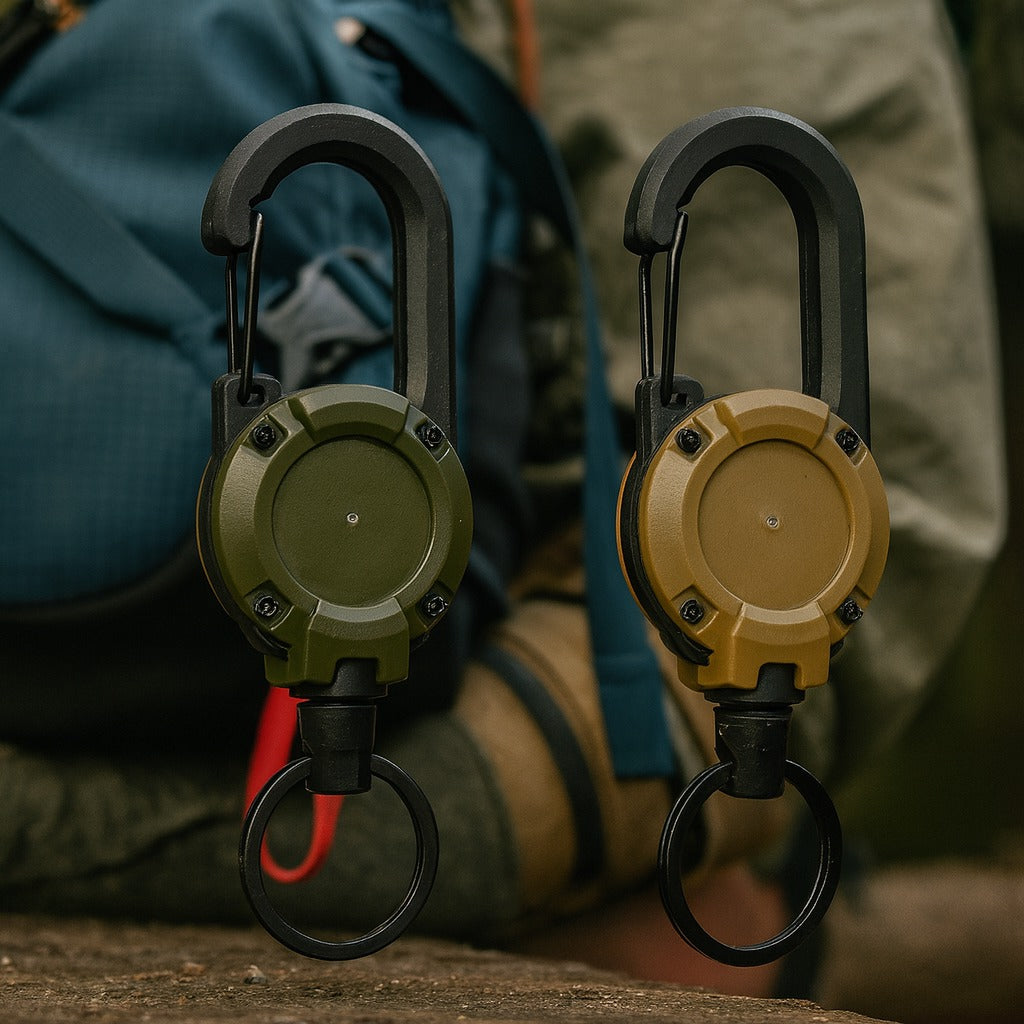 Trail Lock Anti-Lost Retractable Carabiner Nøkkelring | Skanto