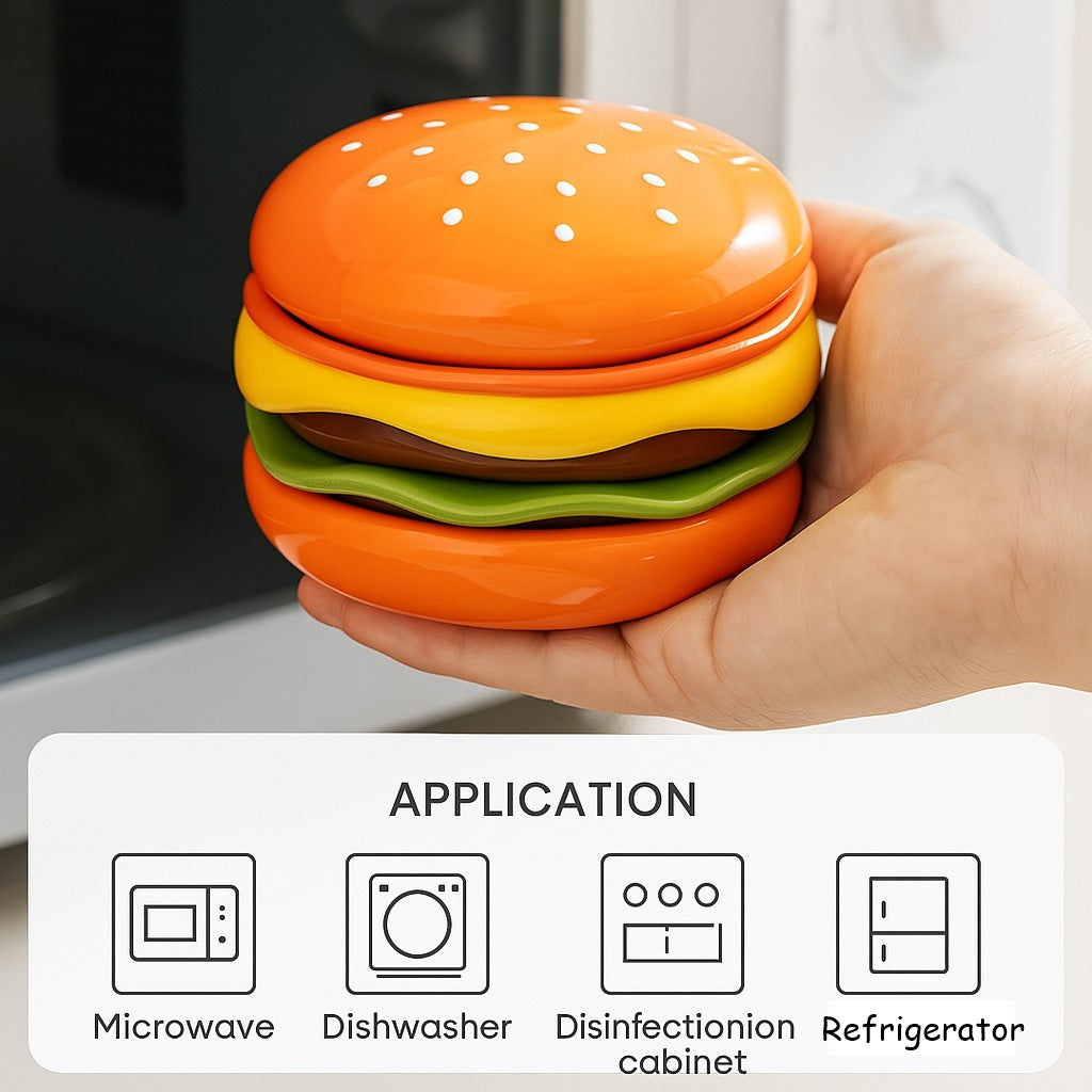 Skanto | Mini Stable Hamburger Keramisk Tallerken Sett