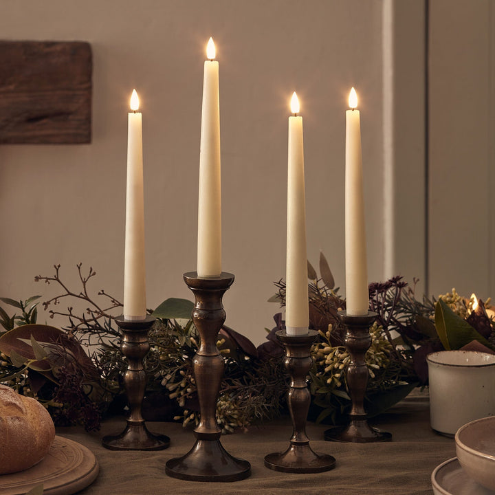Skanto | LED Voks Flammende Stearinlys Sett