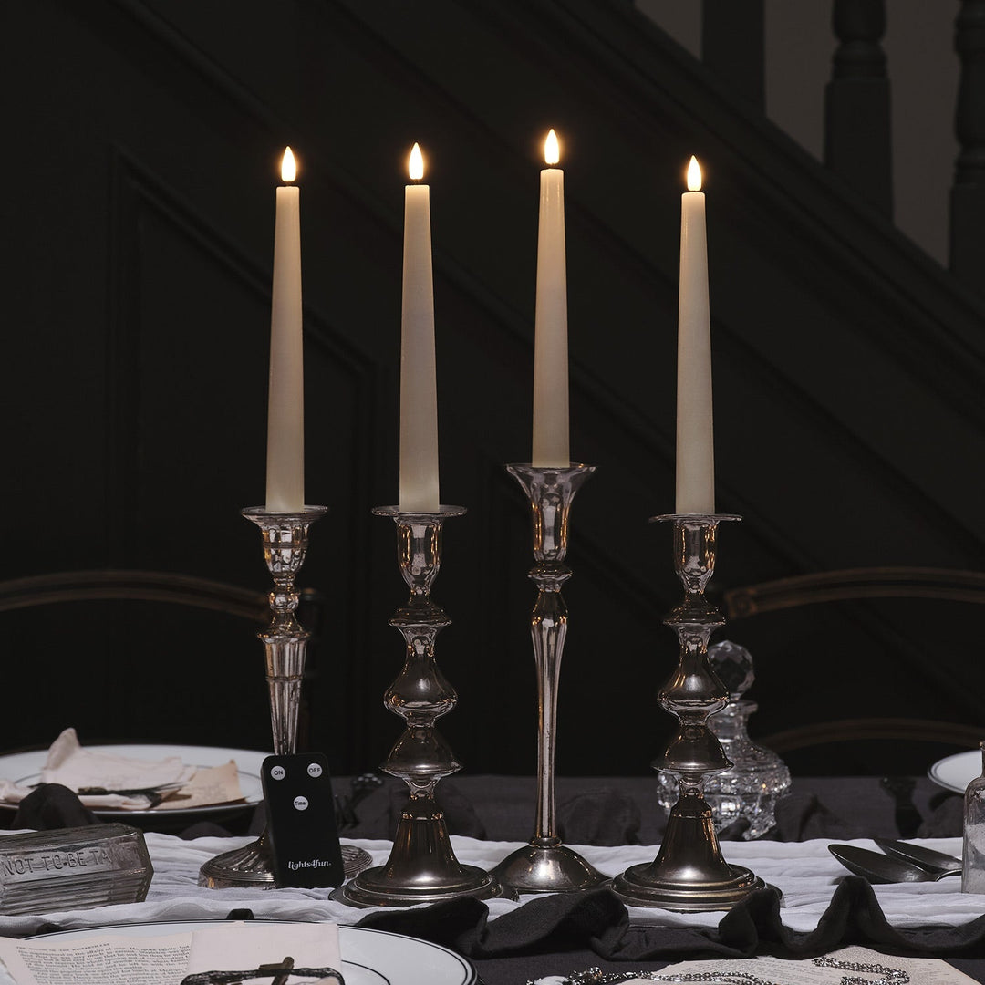 Skanto | LED Voks Flammende Stearinlys Sett
