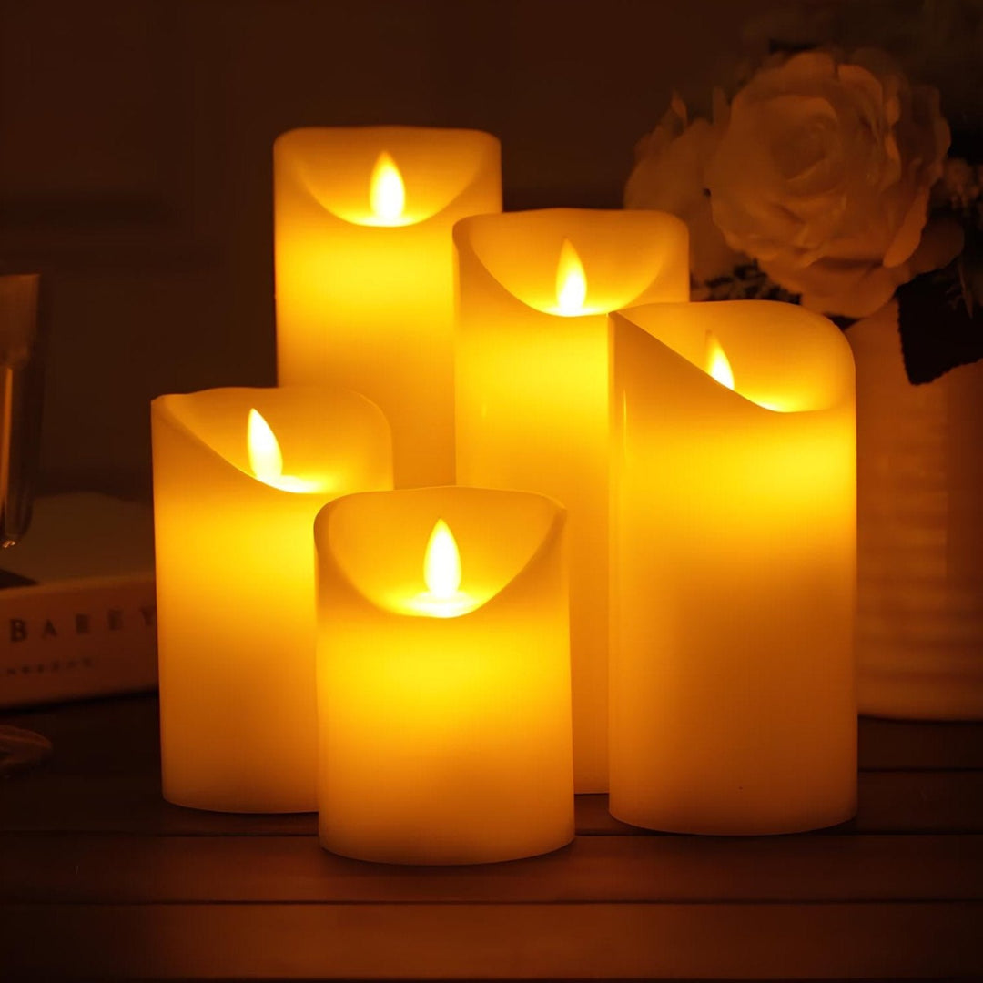 Skanto | LED flammesløse flimrende dekorative stearinlys