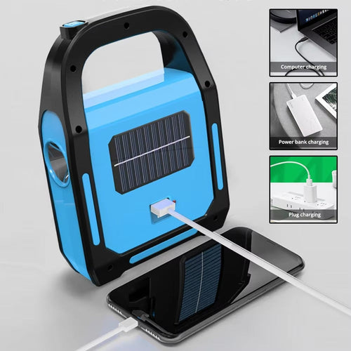 Skanto | Oppladbar USB Campinglampe med Powerbank - SolarGlow