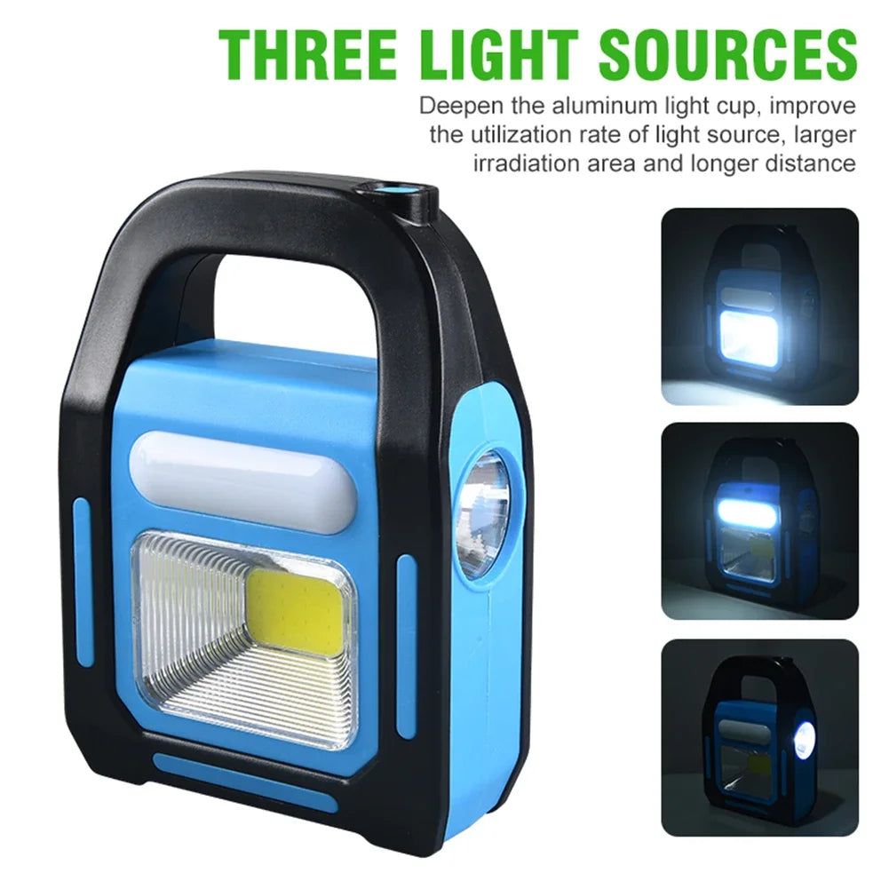 Skanto | Oppladbar USB Campinglampe med Powerbank - SolarGlow