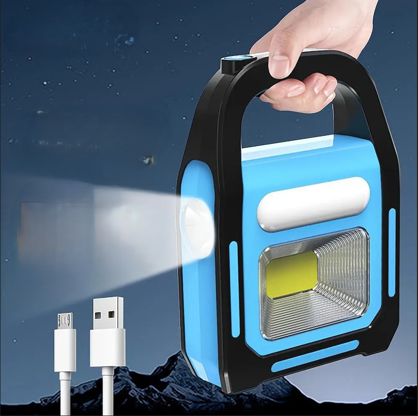 Skanto | Oppladbar USB Campinglampe med Powerbank - SolarGlow
