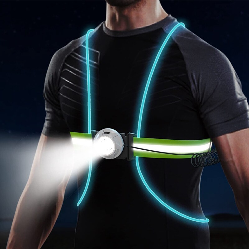 Skanto | ReflectSafe LED Sikkerhetsvest for Løping