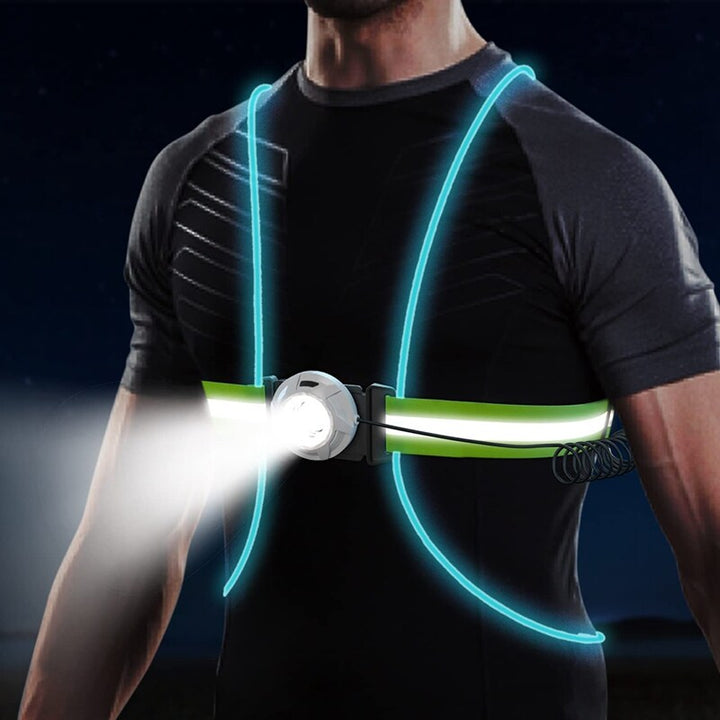 Skanto | ReflectSafe LED Sikkerhetsvest for Løping