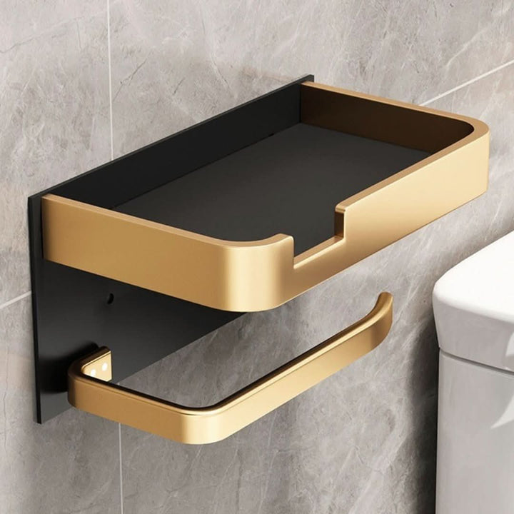 Skanto | Moderne Veggmontert Toalettpapirholder – Metallfinish