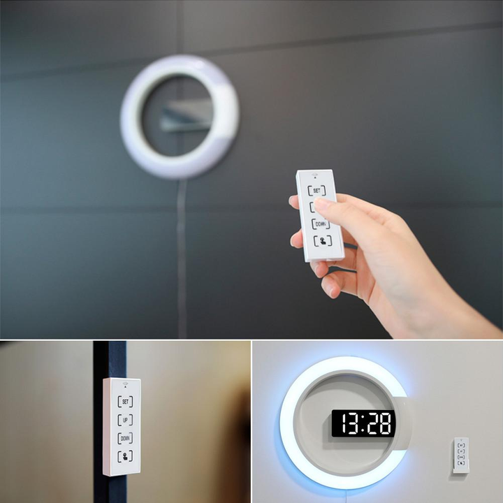 Skanto | LED Ring Lampe Veggklokke