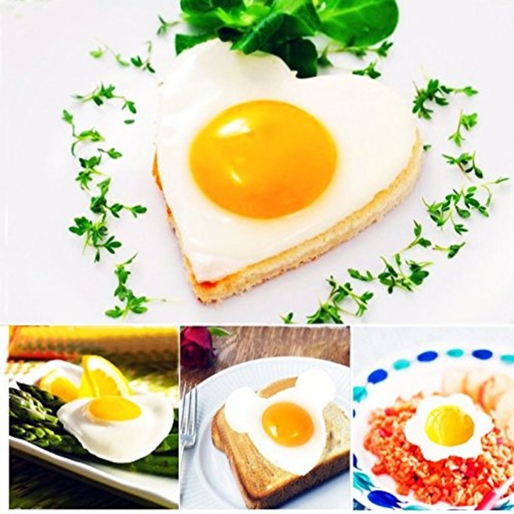 Skanto | 5stk/set Rustfritt stål Stekt Egg Form Pannekake Ringer
