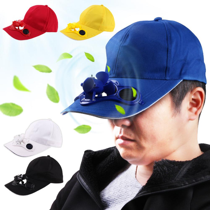 Solar Fan Sommer Utendørs Baseball Caps | Skanto