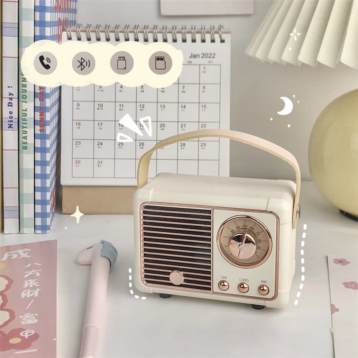Mini Retro Radio Skantouetooth Høyttaler | Skanto