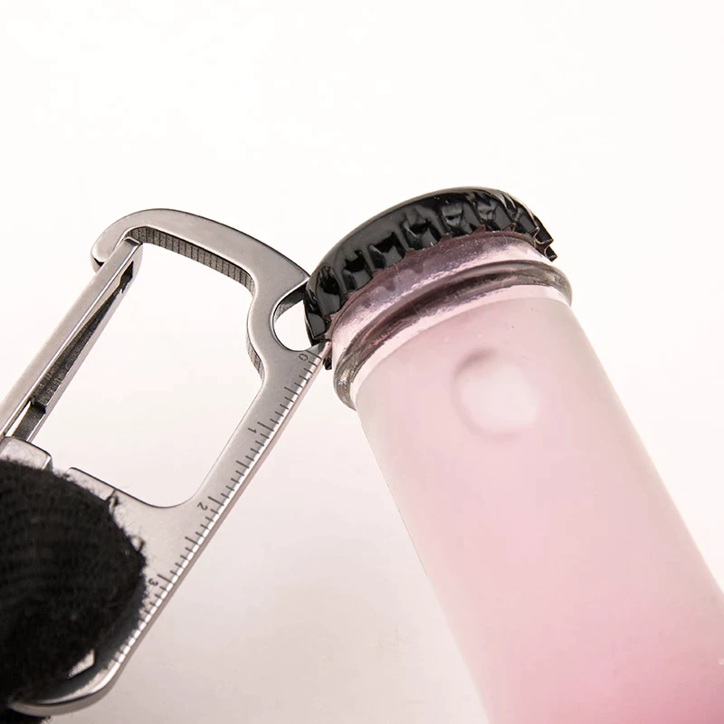 Skanto | Rustfritt stål EDC Multi Tool Flaskeåpner Nøkkelring
