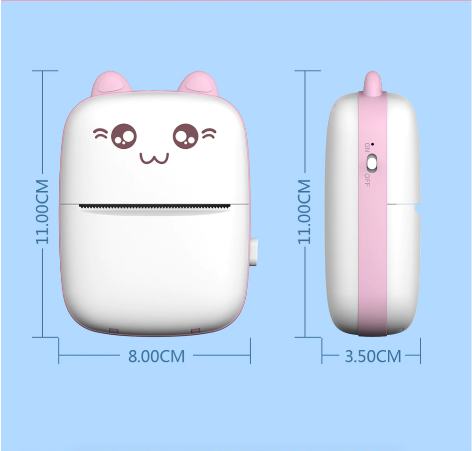 Mini Cat Termisk Skantouetooth Etikettprinter | Skanto