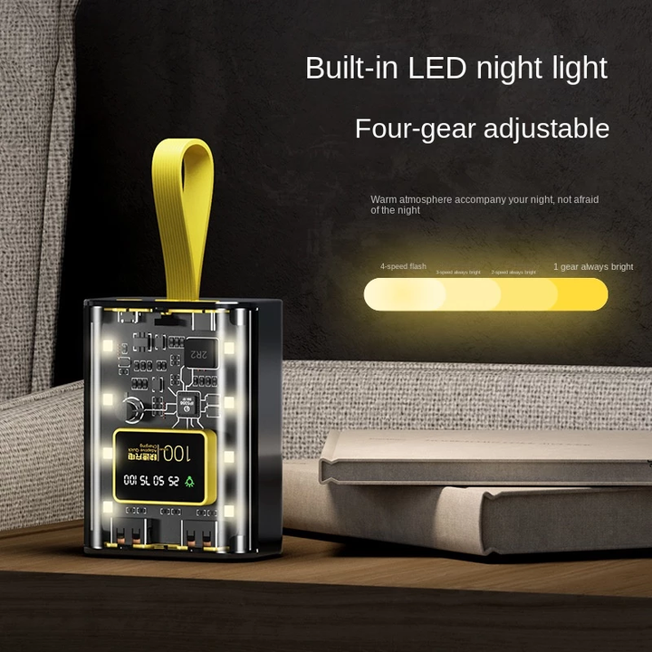 Skanto | Transparent Insight Hurtigladings Powerbank