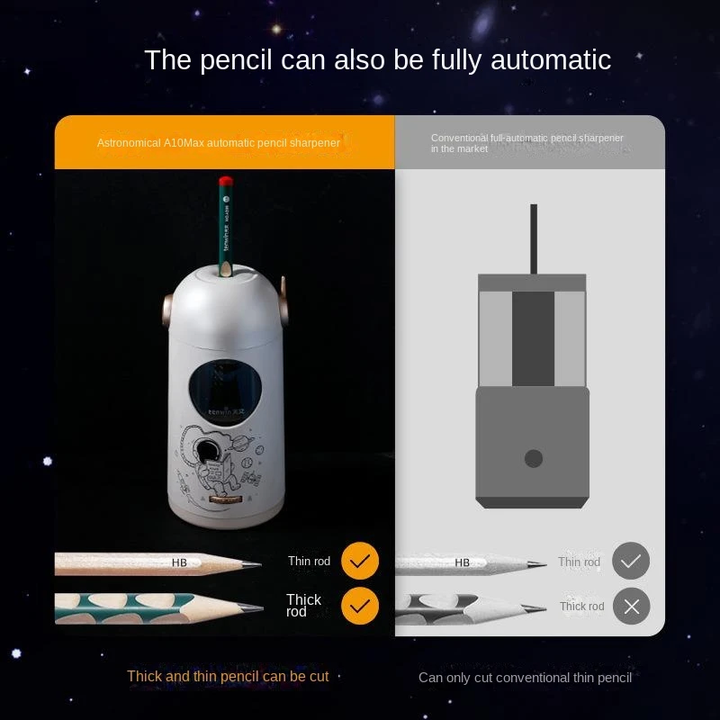 Skanto | Cosmo Astronaut Automatisk Elektrisk Blyantspisser