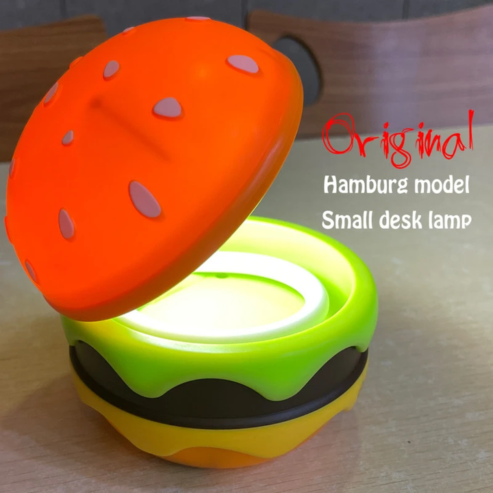 Foldbar Trådløs Unik Hamburger Bordlampe | Skanto