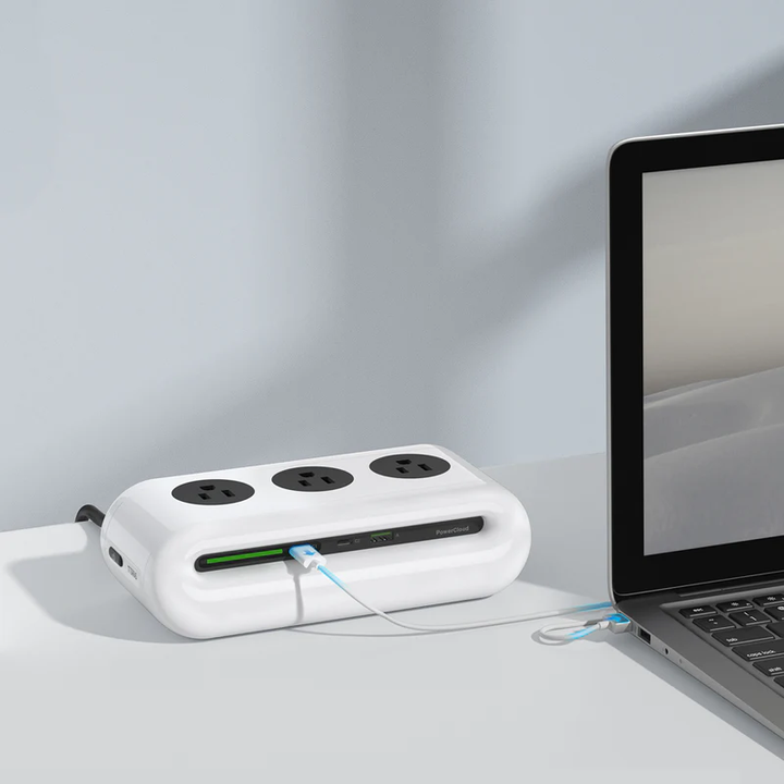 Skanto | PowerCloud USB Skrivebords Laderemne Strømskinne