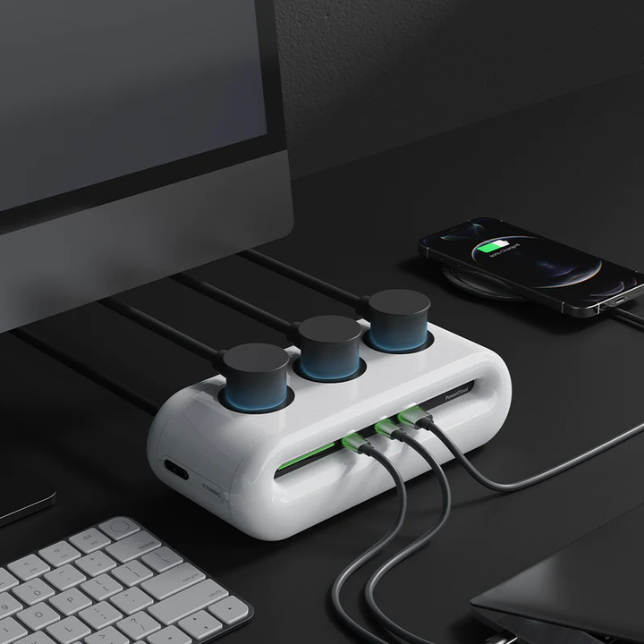 Skanto | PowerCloud USB Skrivebords Laderemne Strømskinne