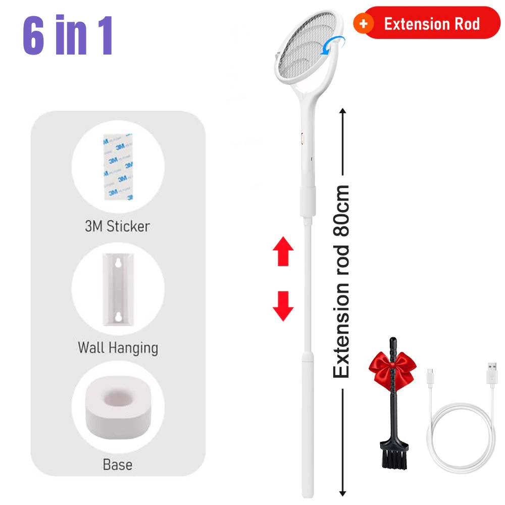 6in1 Rotatable Electric Mosquito Zapper | Skanto