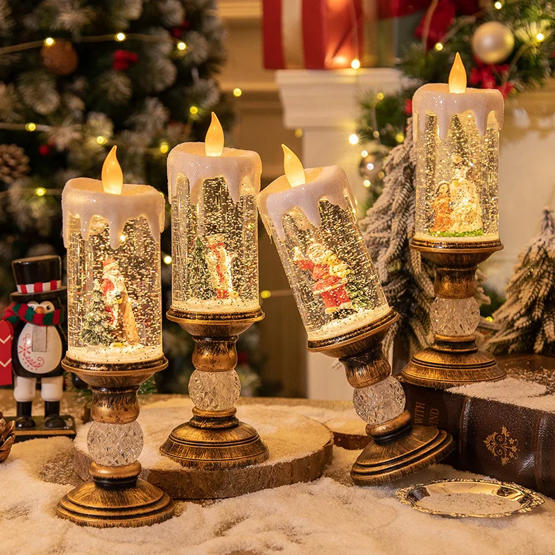 Crystal Echo Christmas Water Candle | Skanto