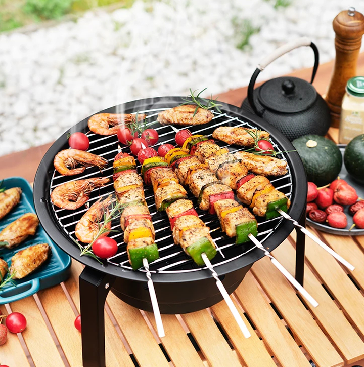 Bærbar Non-Stick Elite Adventure Campinggrill | Skanto
