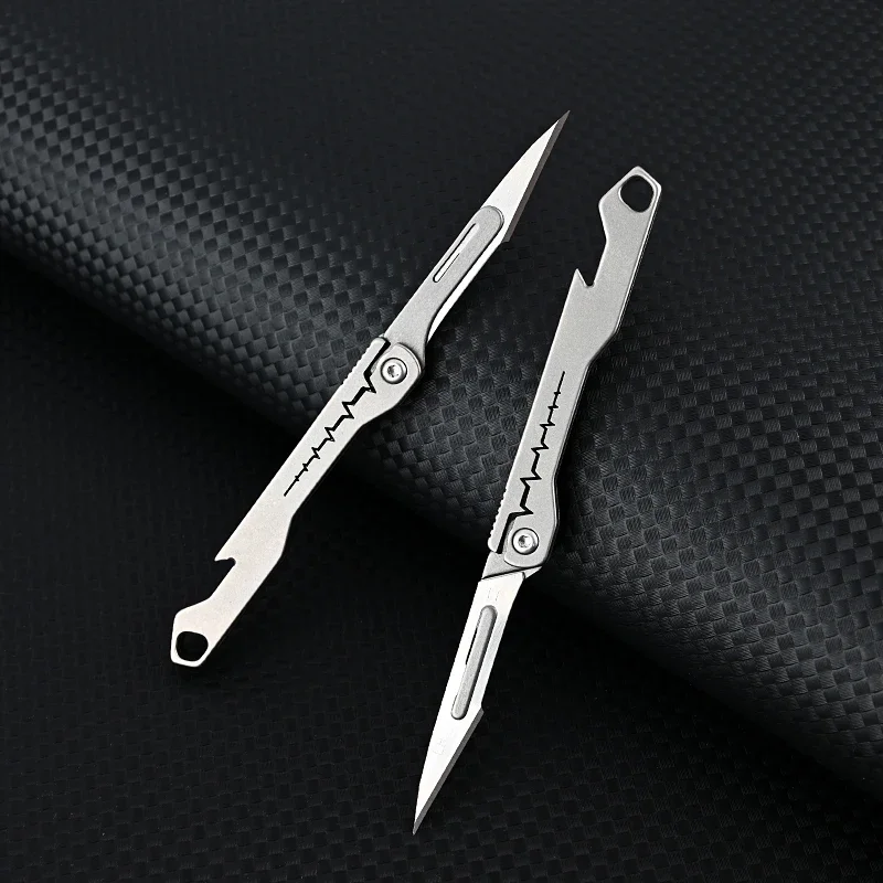 Titanium All-Purpose Foldable Sharp Cutter Knife | Skanto