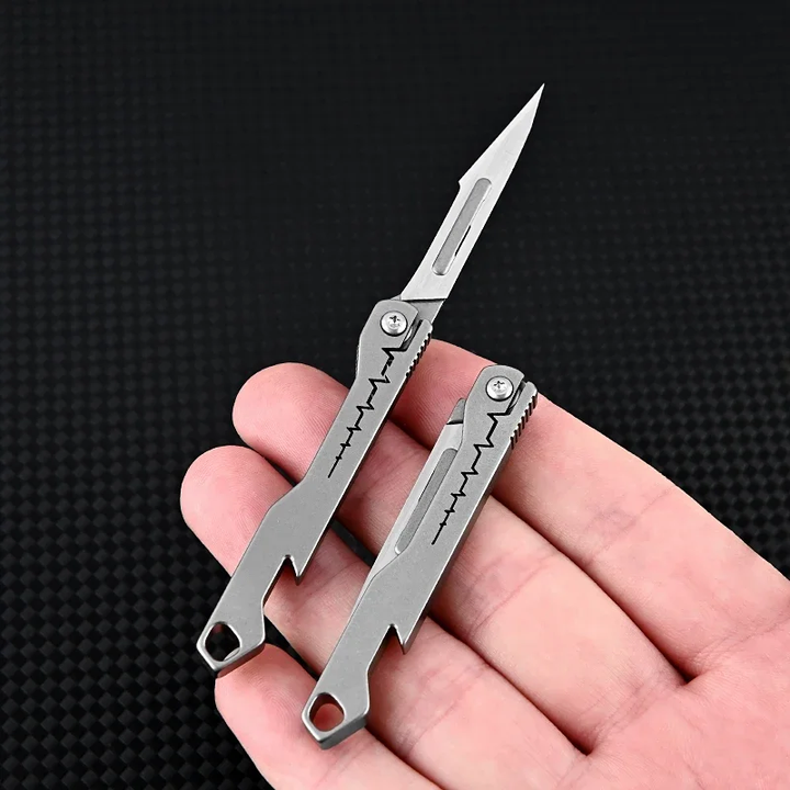 Titanium All-Purpose Foldable Sharp Cutter Knife | Skanto