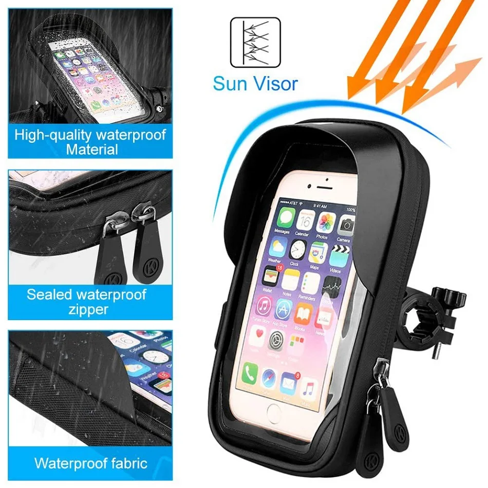 Motorsykkel Styre Vanntett Universell Telefonholder | Skanto