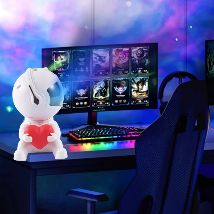 Love Astronaut Galaxy Night Light Projector | Skanto