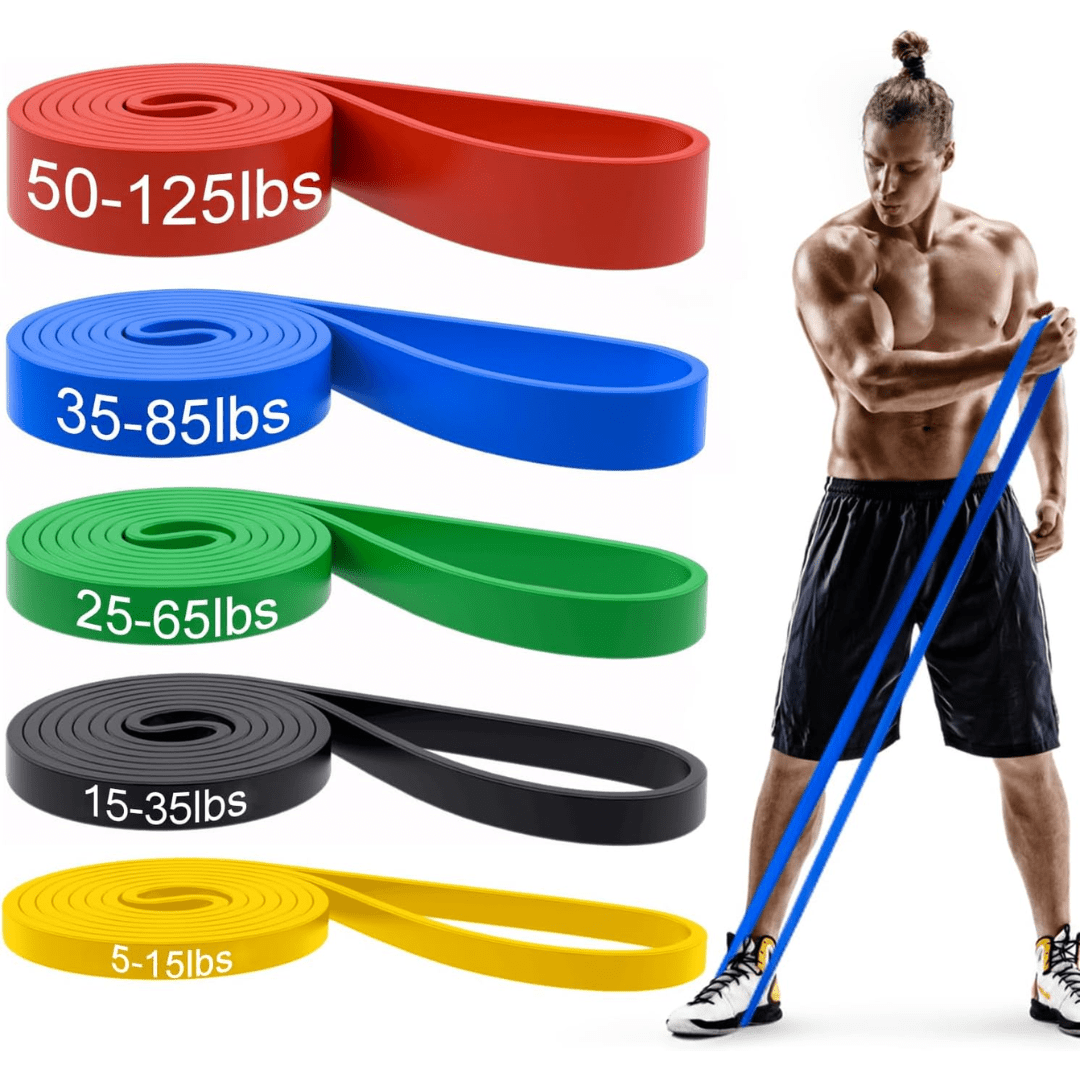 Skanto | Resistforce Pull-Up Assistance Bands – Motstandsett for Styrketrening, Dips og Kroppsvektøvelser