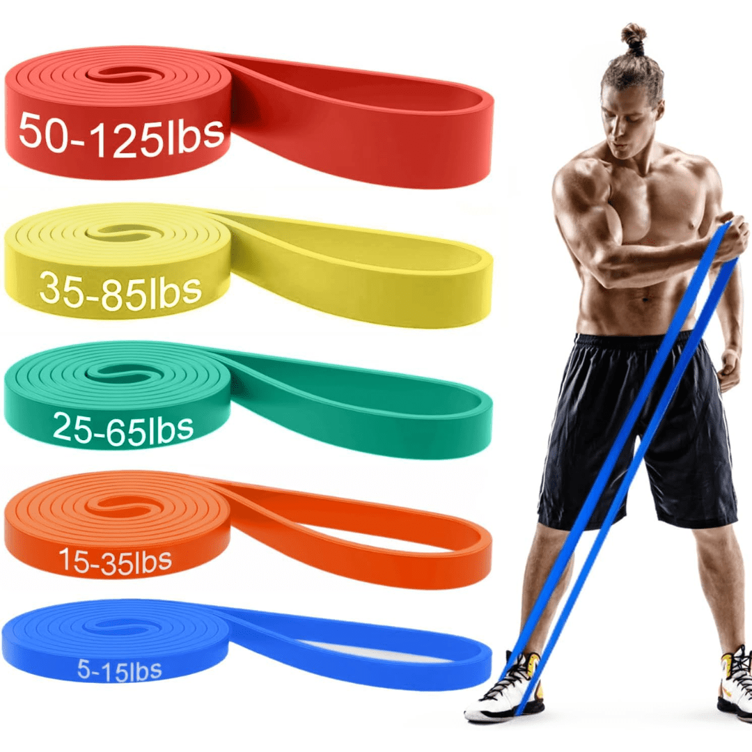 Skanto | Resistforce Pull-Up Assistance Bands – Motstandsett for Styrketrening, Dips og Kroppsvektøvelser