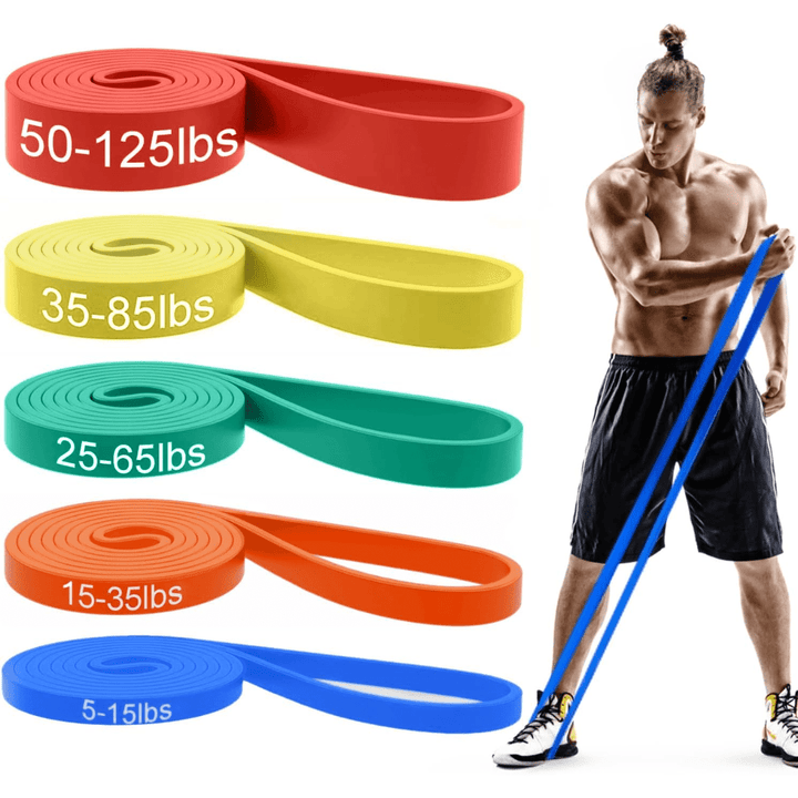 Skanto | Resistforce Pull-Up Assistance Bands – Motstandsett for Styrketrening, Dips og Kroppsvektøvelser
