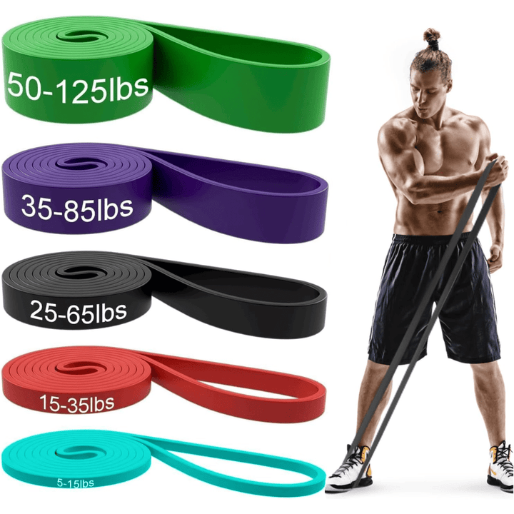 Skanto | Resistforce Pull-Up Assistance Bands – Motstandsett for Styrketrening, Dips og Kroppsvektøvelser