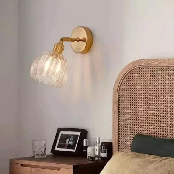 Skanto | Vintage Tulipan Glass Vegglampe Lys