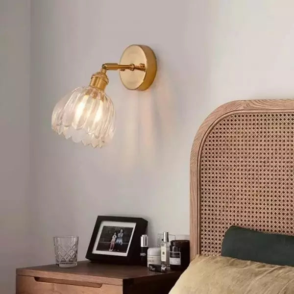 Skanto | Glass Tulip Blomster Vegglampe | Elegant Blomsterbelysning for et Stilfullt Interiør - MurCharm