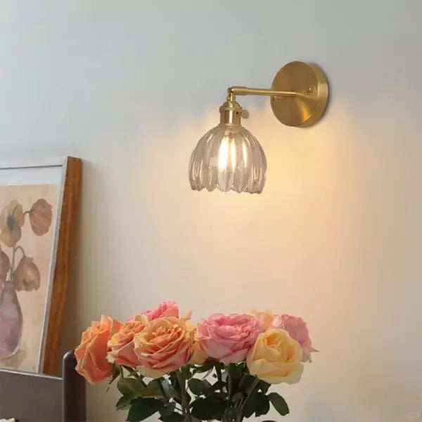 Skanto | Glass Tulip Blomster Vegglampe | Elegant Blomsterbelysning for et Stilfullt Interiør - MurCharm